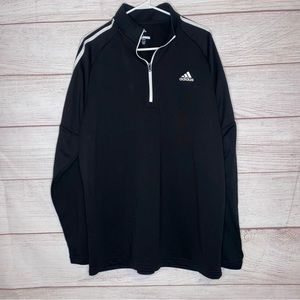 Adidas golf men’s black pullover jacket sweatshirt half zip